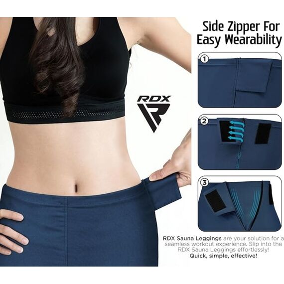 Women's sweat leggings, Size: M, Colour: Blue, 4 image