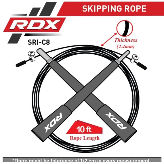 Skipping Rope C8, Colour: Grey, Length: 304 cm, 2 image
