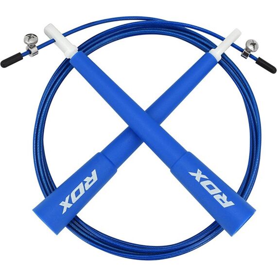 Verstellbar Springseil mit PVC Ummantelung, Farbe: Blau, Länge: 304 cm, 9 image