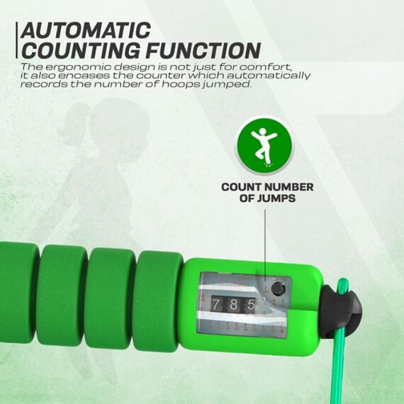 Skipping Rope Kids Plastic Abs Green-10Ft (17583), Colour: Green, Length: 3.10m, 5 image
