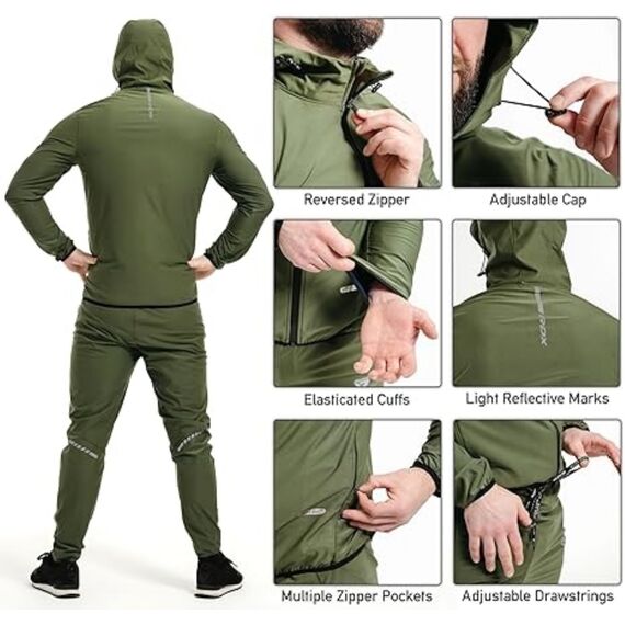 Clothing Sauna Suit H2, Size: 2XL, Colour: Khaki, 3 image