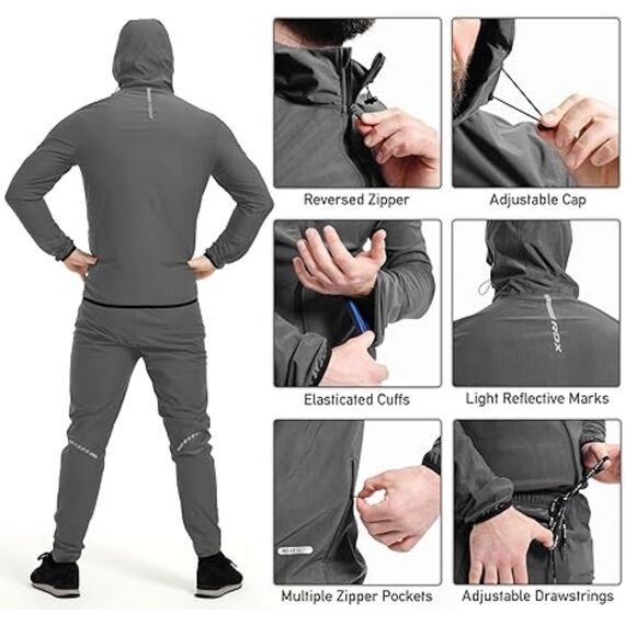 Clothing Sauna Suit H2, Size: L, Colour: Grey, 3 image