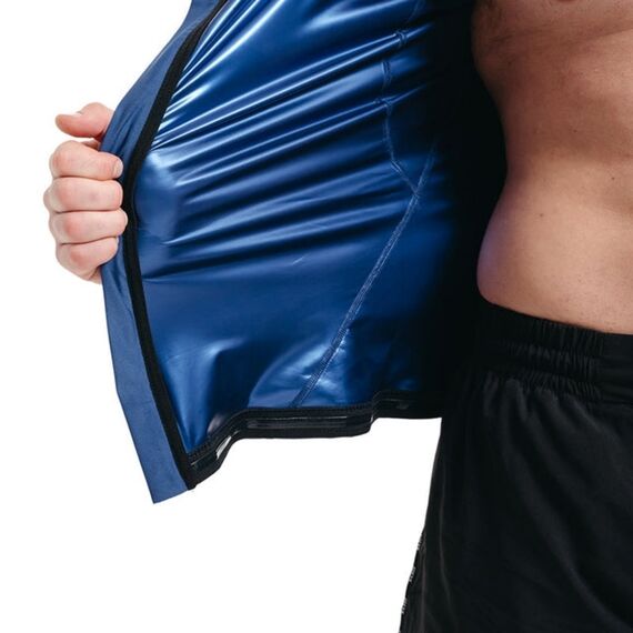 RDX Men's Sweat Jacket For Weight Loss, Size: L, Colour: Blue, 3 image