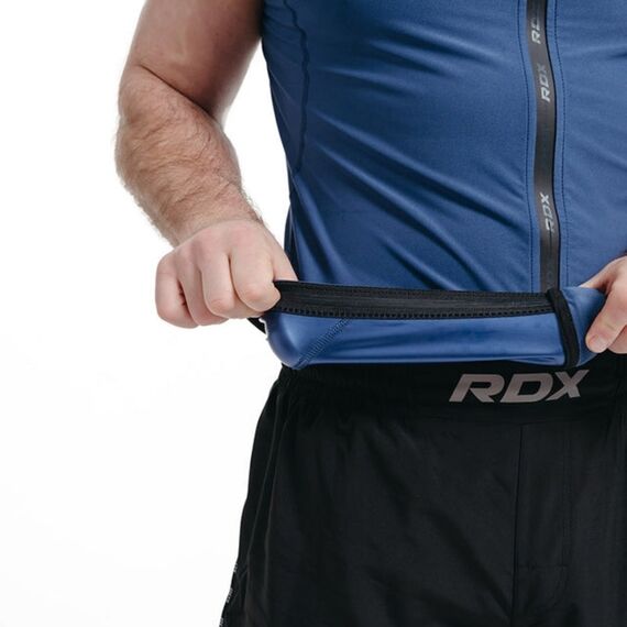 RDX Men's Sweat Jacket For Weight Loss, Size: L, Colour: Blue, 2 image