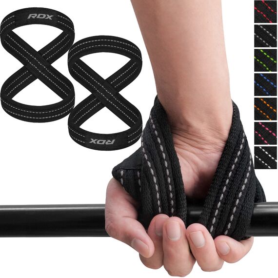 RDX Gym Lifting Cotton Straps, Size: L, Colour: Grey, 4 image