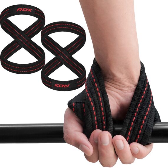 RDX Gym Lifting Cotton Straps, Size: M, Colour: Rot, 10 image