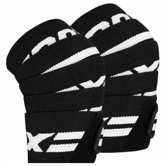 Gym Knee Wrap, Size: One Size, Colour: Schwarz