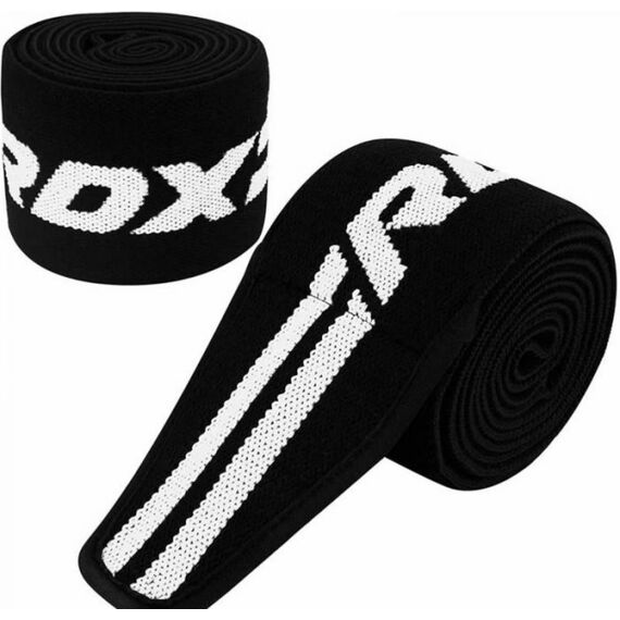 Gym Knee Wrap, Size: One Size, Colour: Schwarz, 4 image
