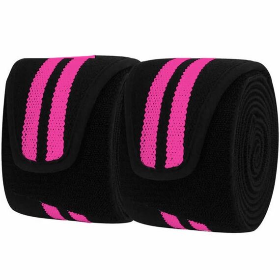 Gym Knee Wrap, Size: One Size, Colour: Pink, 3 image