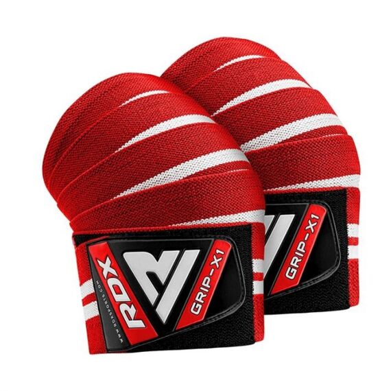 Gym Knee Wrap, Size: One Size, Colour: Rot