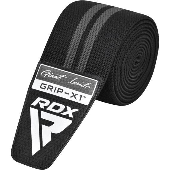 Gym Knee Wrap, Size: One Size, Colour: Schwarz, 8 image