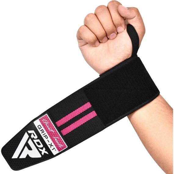 RDX Wrist Support Wraps for Weight Lifting, Size: One Size, Colour: Rosa, 5 image