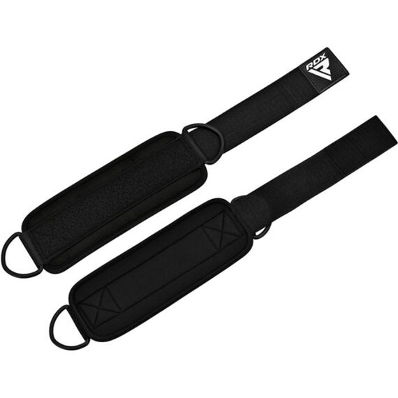 RDX A4 Ankle Straps For Gym Cable Machine, Colour: Schwarz, 2 image