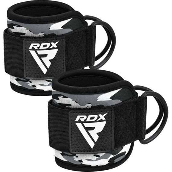 RDX A4 Ankle Straps For Gym Cable Machine, Colour: Grey