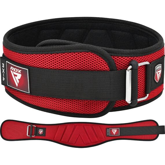 Weightlifting Belt RX4, Size: M, Colour: Rot
