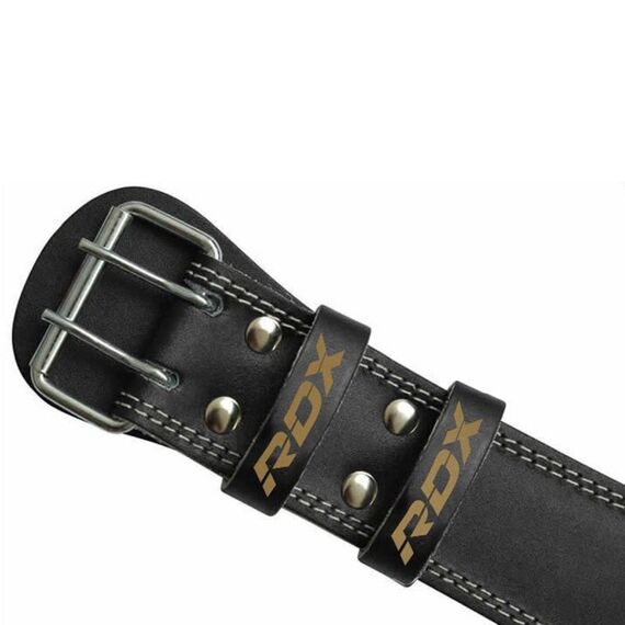 RDX 4 Inch Padded Leather Weightlifting Fitness Gym Belt, Size: XL, Colour: Schwarz, 3 image