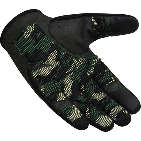Gym Training Gloves T2 Full Army Green-L, Size: L, Colour: Green, 4 image