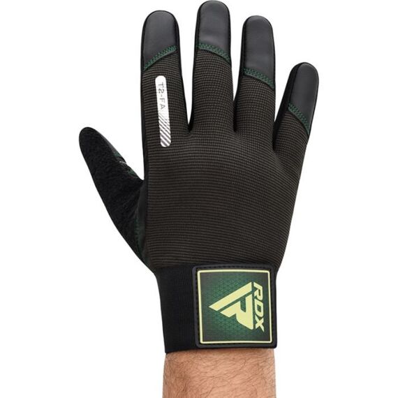 Gym Training Gloves T2 Full Army Green-L, Size: L, Colour: Green, 5 image