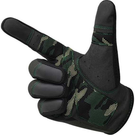 Gym Training Gloves T2 Full Army Green-L, Size: L, Colour: Green, 7 image