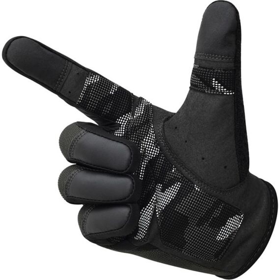 Gants de Fitness à doigt complet pour écran tactile, Taille: L, Couleur: Noir, 6 image