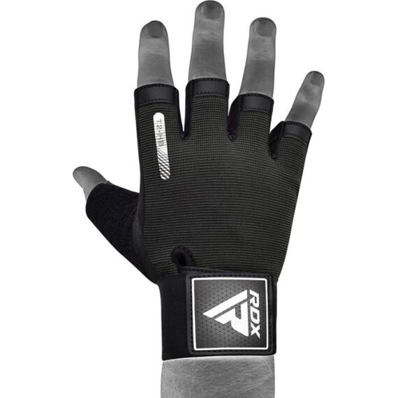 Gym Training Gloves T2 Half Black-S, Size: S, Colour: Schwarz, 8 image