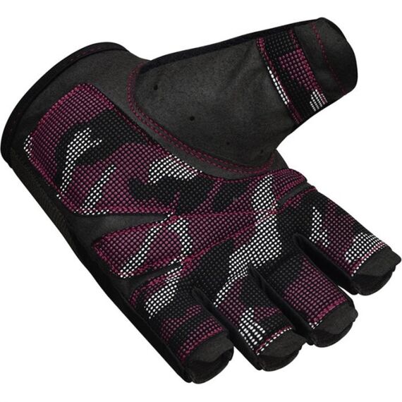 Gym Training Gloves T2 Half Pink-L, Colour: Rosa, Size: L, 2 image