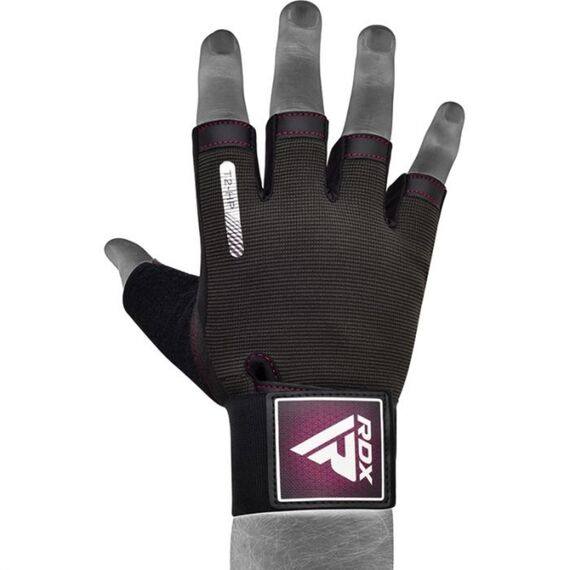 Gym Training Gloves T2 Half Pink-L, Colour: Rosa, Size: L, 3 image