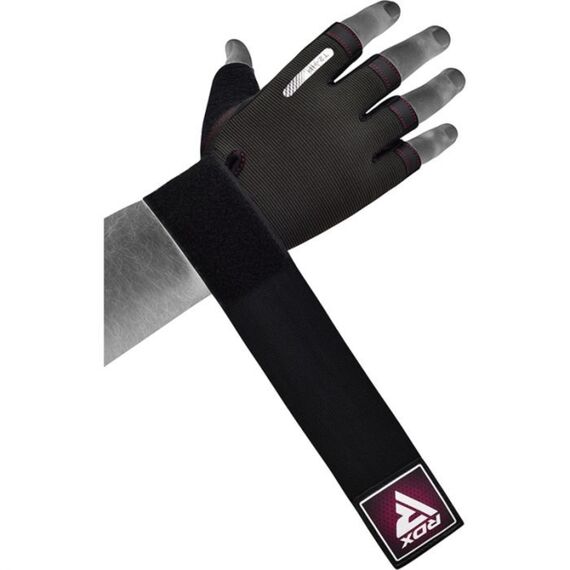 Gym Training Gloves T2 Half Pink-L, Colour: Rosa, Size: L, 4 image