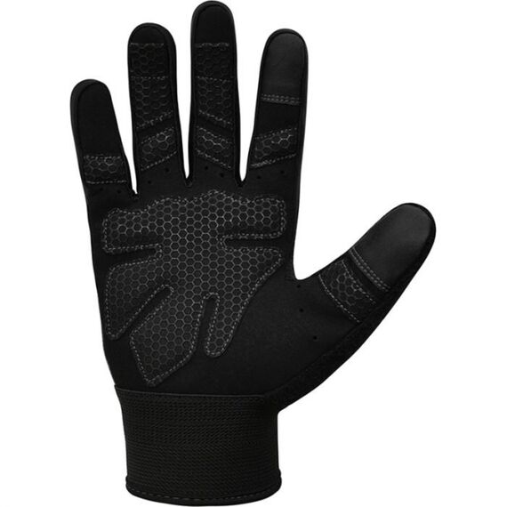 Gym Weight Lifting Gloves W1 Full Gray, Colour: Grey, Size: S, 3 image