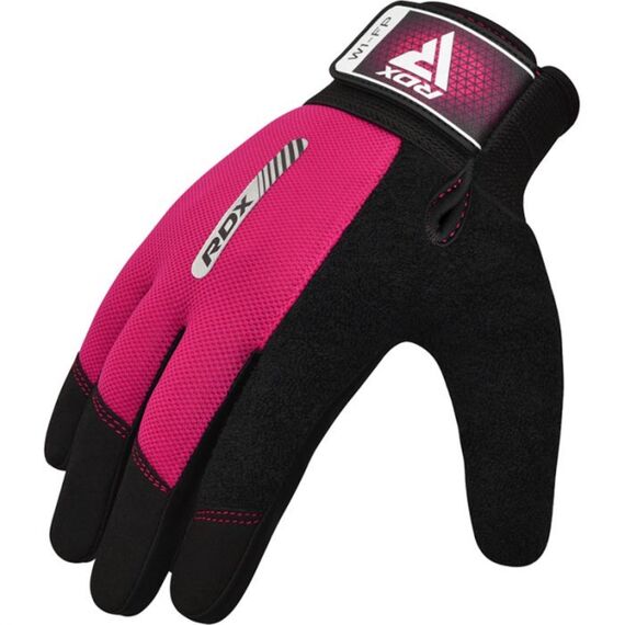 Gym Weight Lifting Gloves W1 Full Pink, Colour: Rosa, Size: L, 6 image