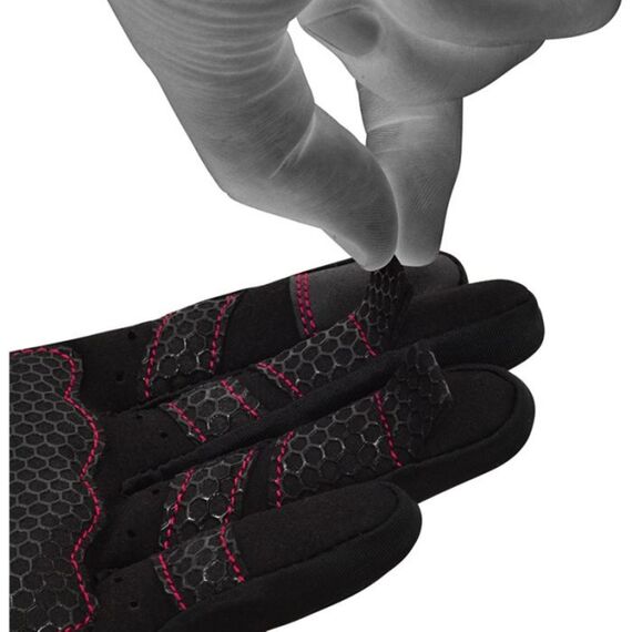 Gym Weight Lifting Gloves W1 Full Pink, Colour: Rosa, Size: L, 8 image
