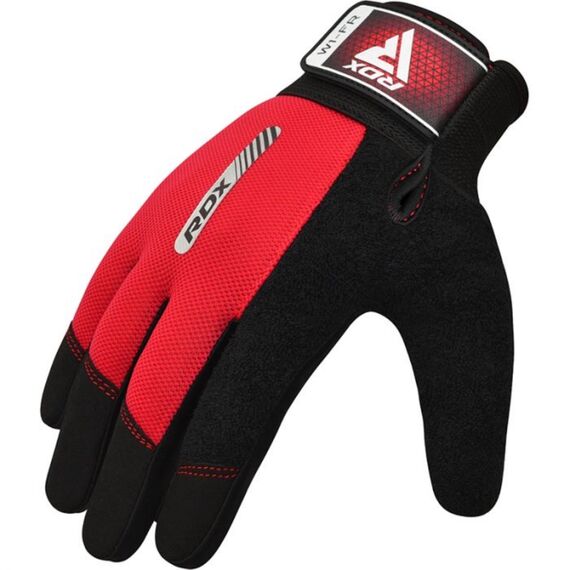 Gym Weight Lifting Gloves W1 Full Red, Colour: Rot, Size: M, 4 image