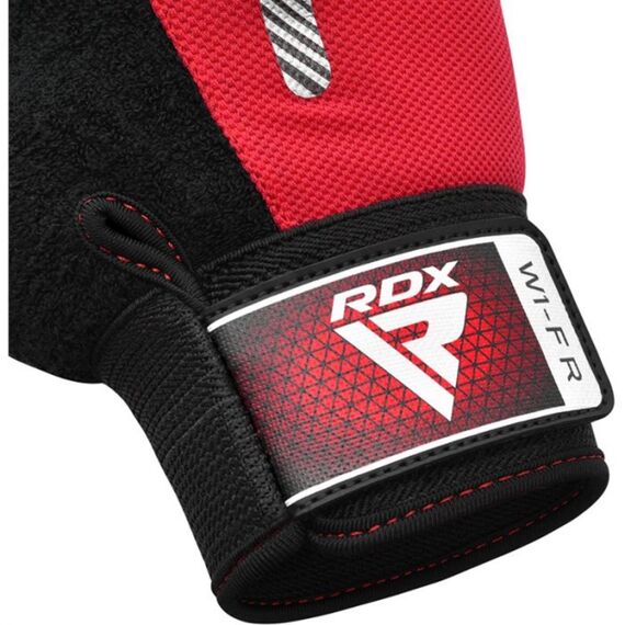 Gym Weight Lifting Gloves W1 Full Red, Colour: Rot, Size: M, 5 image