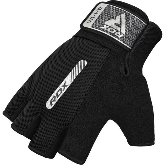 Gym Weight Lifting Gloves W1 Half, Colour: Schwarz, Size: L, 5 image