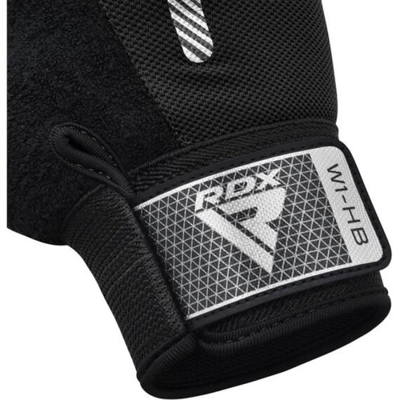 Gym Weight Lifting Gloves W1 Half, Colour: Schwarz, Size: L, 6 image