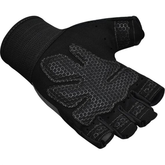 Gym Weight Lifting Gloves W1 Half, Colour: Grey, Size: M, 7 image