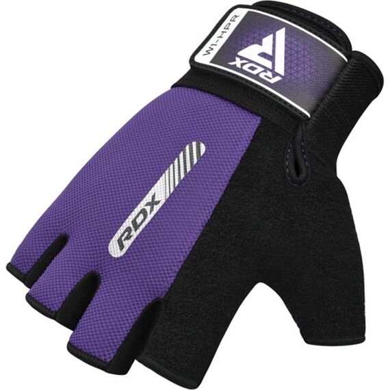 Gym Weight Lifting Gloves W1 Half, Colour: Violett, Size: S, 2 image