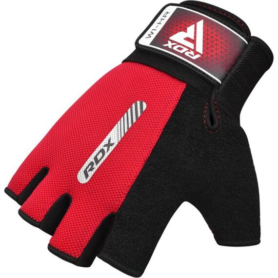 Gym Weight Lifting Gloves W1 Half, Colour: Rot, Size: L, 5 image