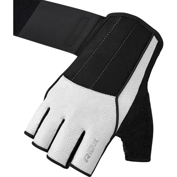 Gym Weight Lifting Gloves W3 with EVA padding, Size: L, Colour: Weiss, 6 image