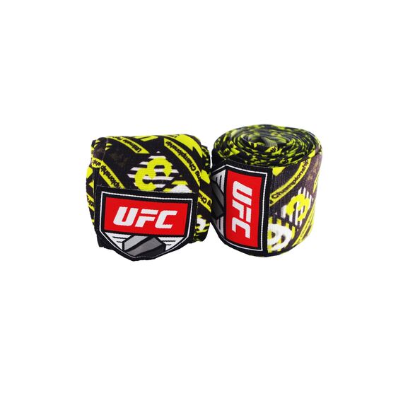 UFC Pattered Hand Wrap, Colour: Yellow, Length: 4.5m, 3 image