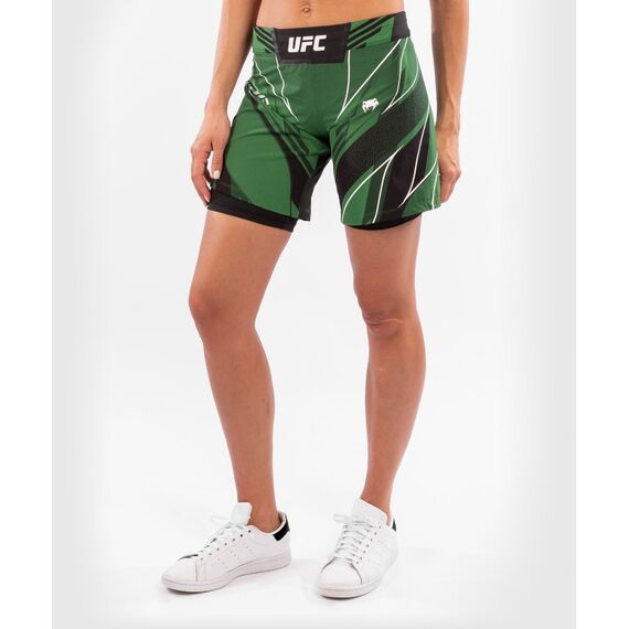 Short de combat UFC Authentic Fight Night - Coupe Longue, Couleur: Vert, Taille ne pas utiliser: L, 4 image