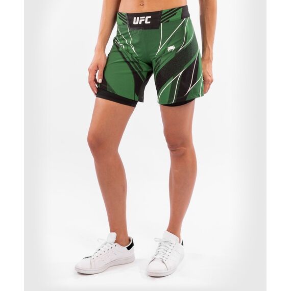 Short de combat UFC Authentic Fight Night - Coupe Longue, Couleur: Vert, Taille ne pas utiliser: M, 4 image