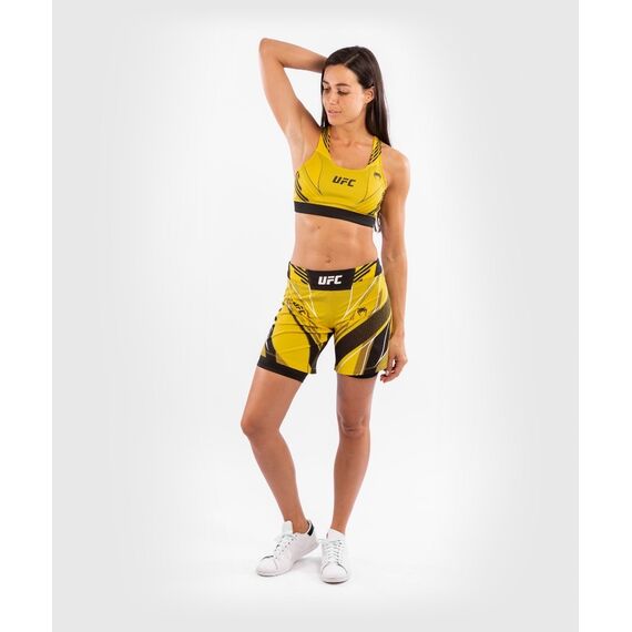 Short de combat UFC Authentic Fight Night - Coupe Longue, Couleur: Jaune, Taille ne pas utiliser: S, 6 image