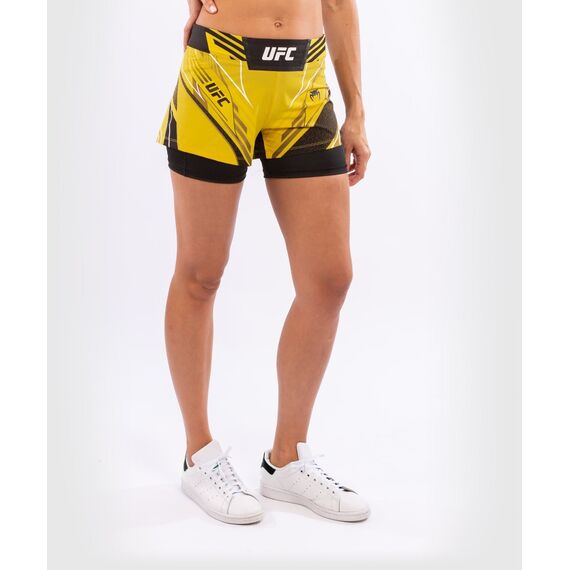 Short de combat UFC Authentic Fight Night - Coupe Courte, Taille: L, Couleur: Jaune, Taille ne pas utiliser: L, 2 image