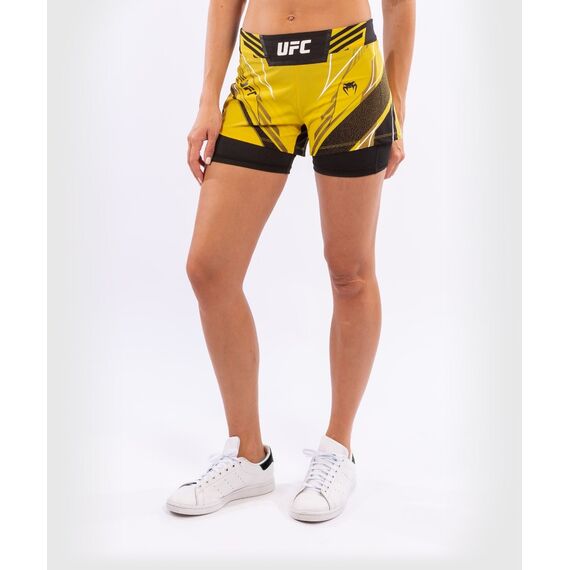 Short de combat UFC Authentic Fight Night - Coupe Courte, Taille: L, Couleur: Jaune, Taille ne pas utiliser: L, 3 image