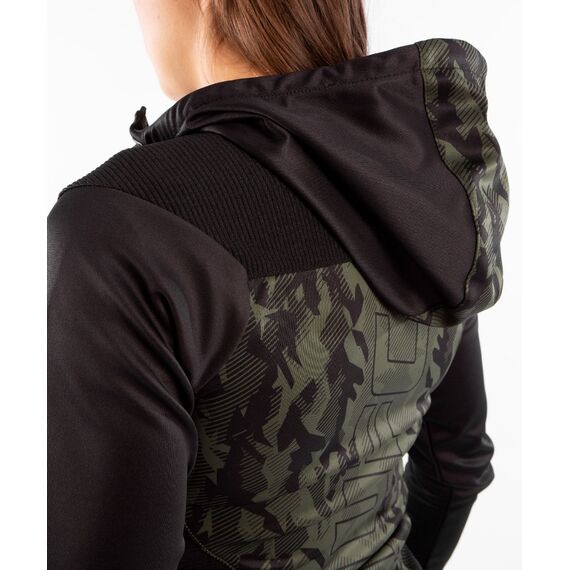 UFC Authentic Fight Week Women's Zip Hoodie, Size: M, Colour: Khaki, Size: M, 4 image