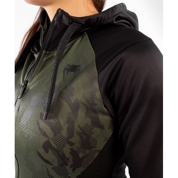 UFC Authentic Fight Week Women's Zip Hoodie, Size: M, Colour: Khaki, Size: M, 5 image