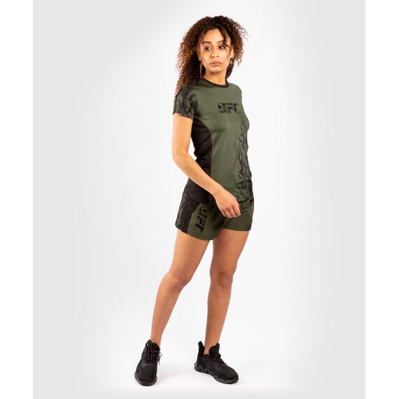 UFC Authentic Fight Week Women's Performance Short Sleeve T-shirt, Size: L, Colour: Khaki, Size: L, 5 image