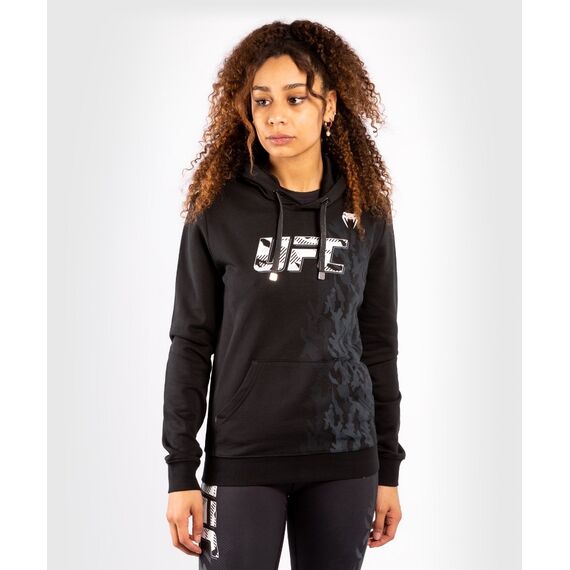 UFC Authentic Fight Week Women's Pullover Hoodie, Colour: Schwarz, Size: M