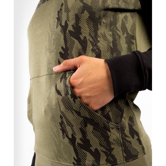 UFC Authentic Fight Week Women's Pullover Hoodie, Colour: Khaki, Size: L, 2 image